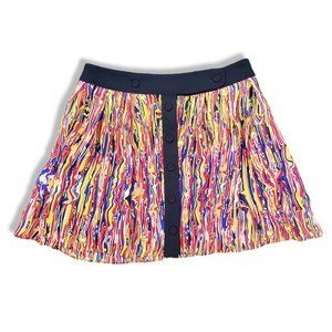 Jonathan Saunders Oil Paint/Acrylic Pour Print Multicolored Mini-Skirt 1